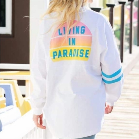 Disney Stich Spirt Jersey "Living In Paradise" Size Extra Large - Picture 1 of 9
